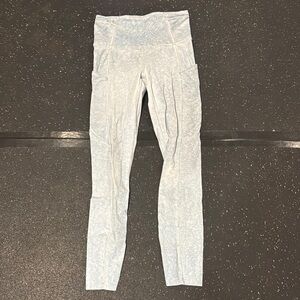 Lululemon Athletica Light Blue Patterned Leggings Og fast and free